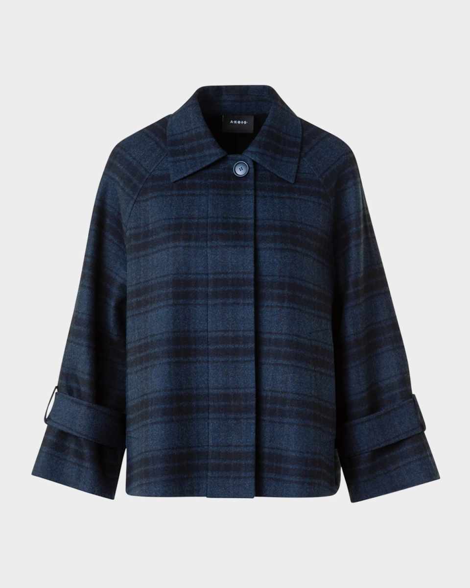 Alisa Check Wool Double Face Jacket